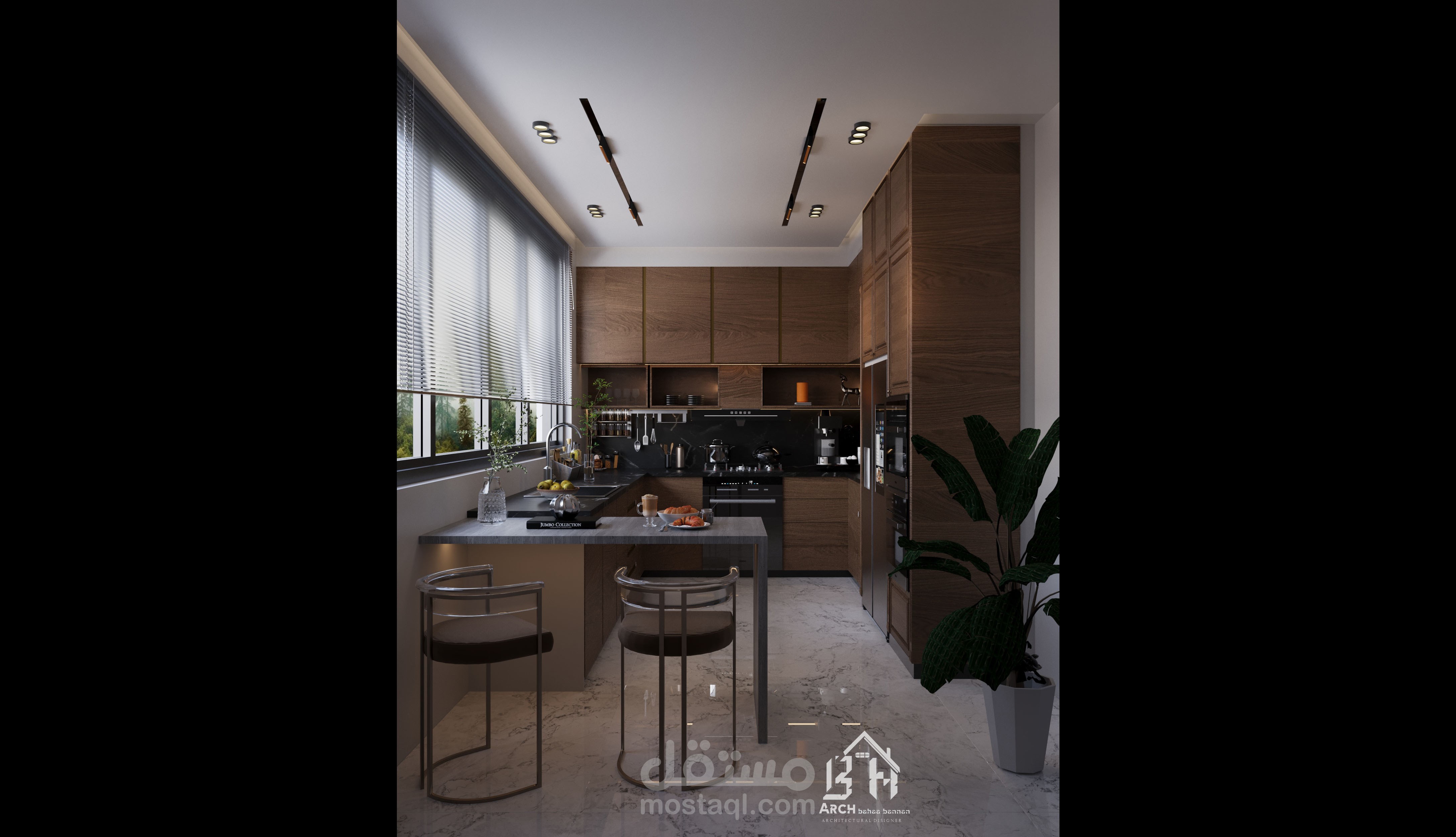 تصميم داخلي لمطبخ