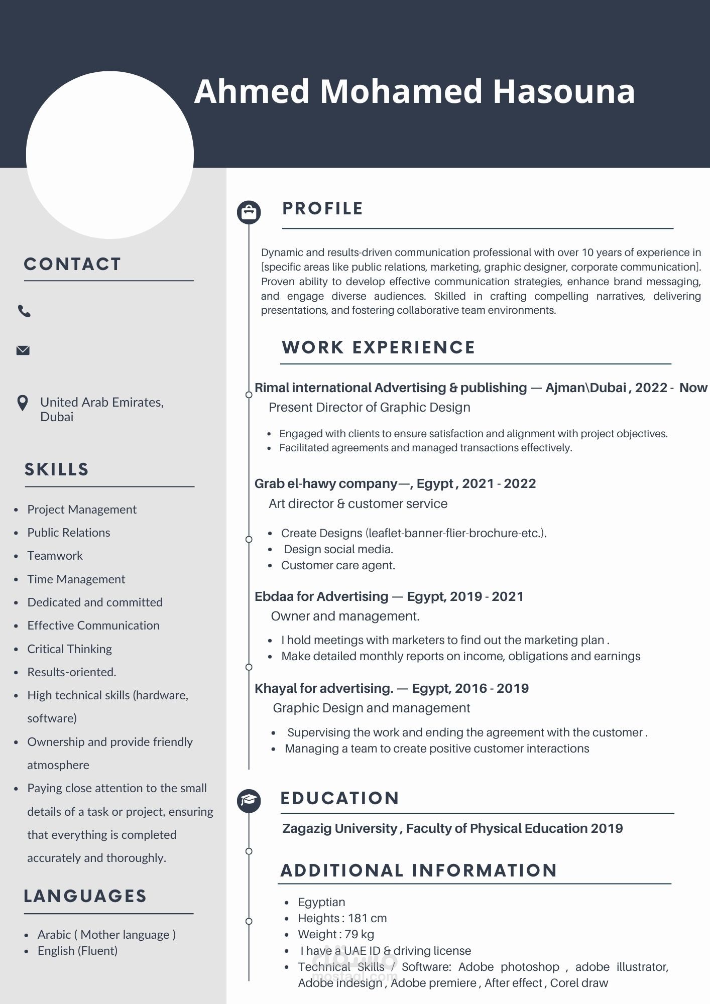 Work resume