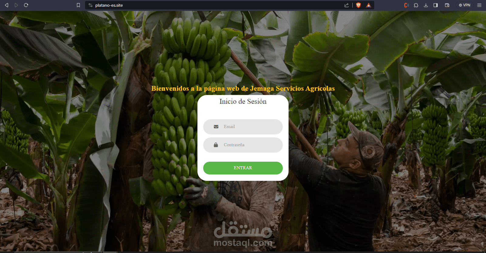 انشاء موقع لشركة اسبانية