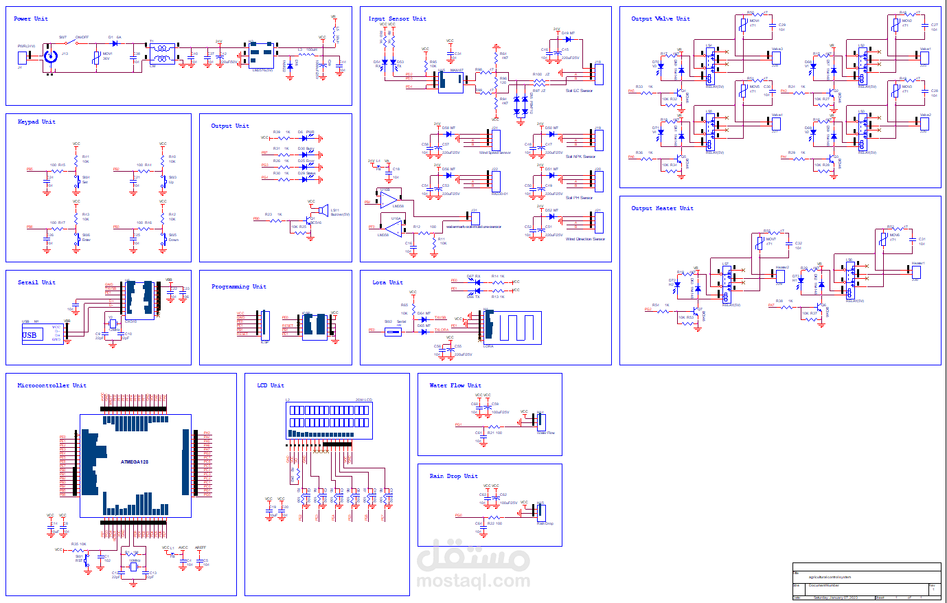 تصميم كرت فى مجال الزراعهData logging system