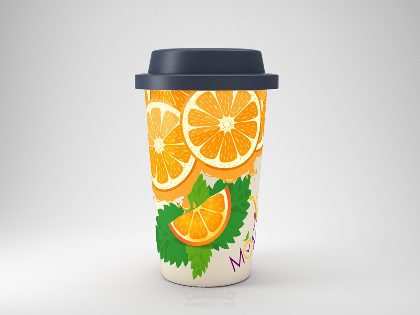 تصميم واجهة كأس عصير