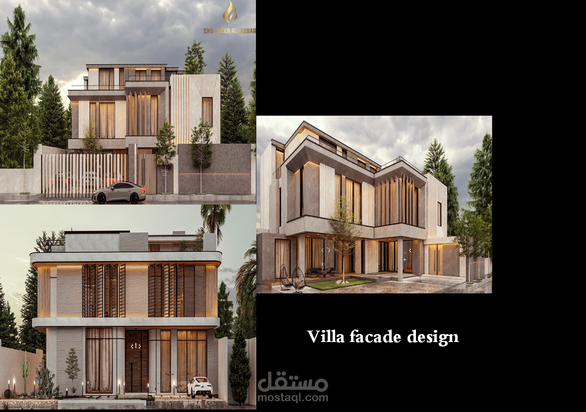 Villa facade design