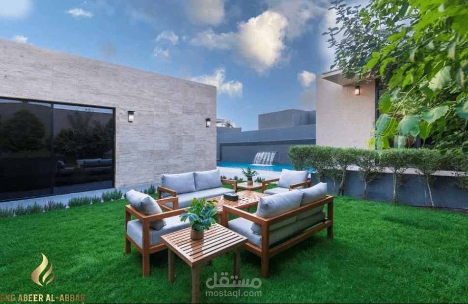 Villa landscape in Dubai / UAE