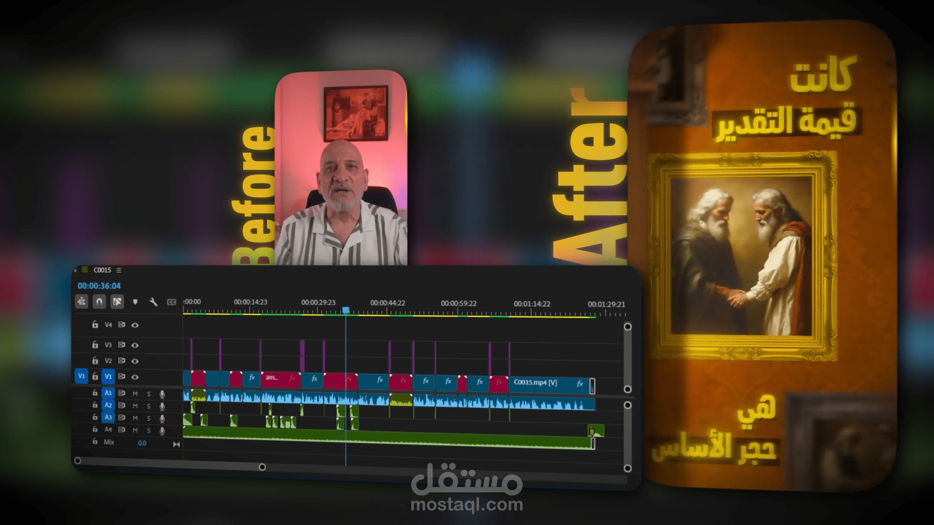وبعد مونتاج ريل احترافي قبل وبعد _ Reel Edit with Premiere & After Effects