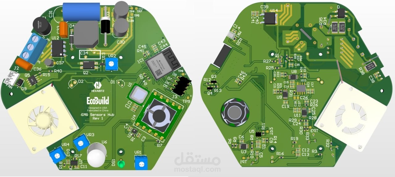 Air quality sensor hub