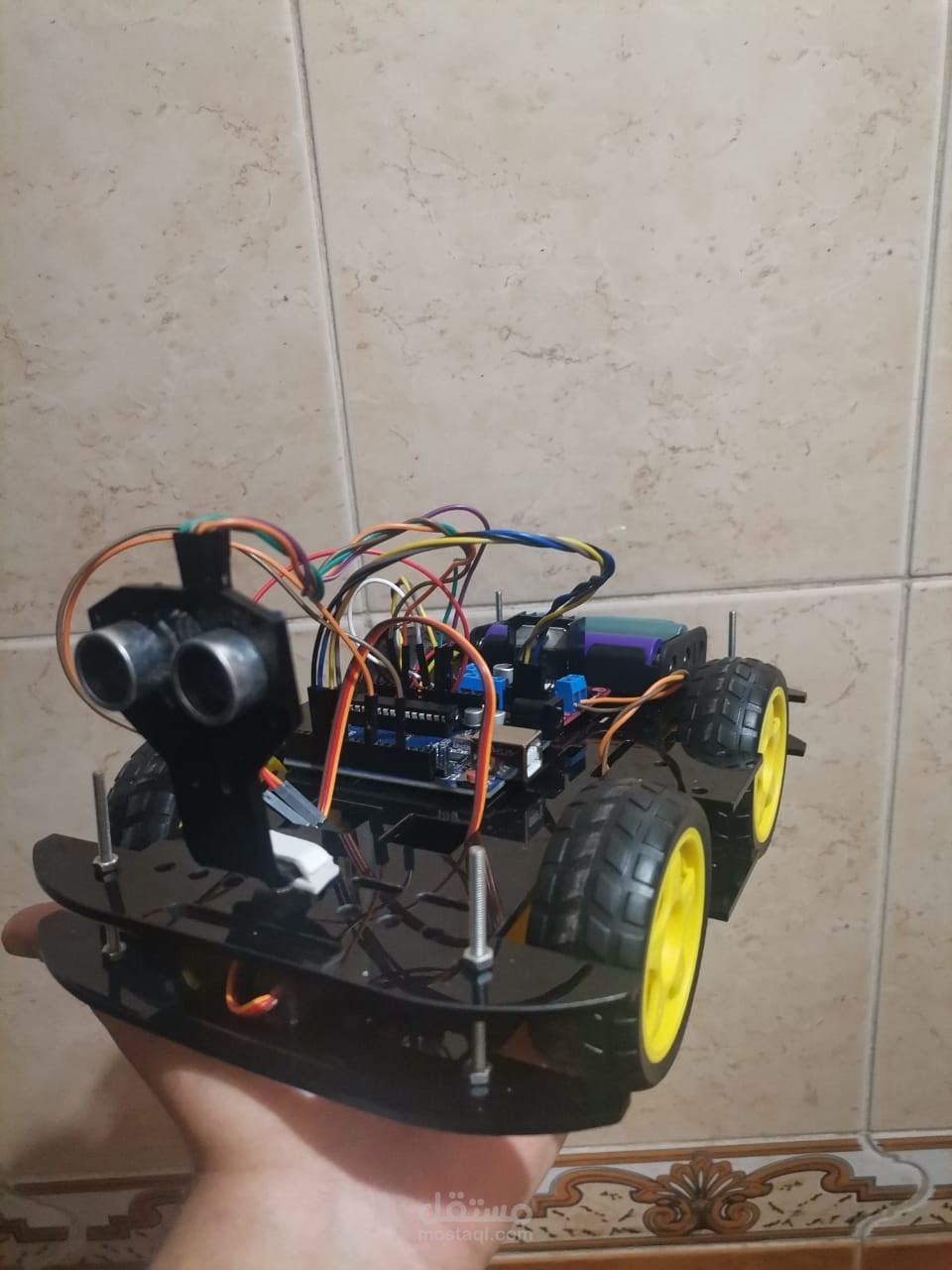 Obstacle avoiding Robot