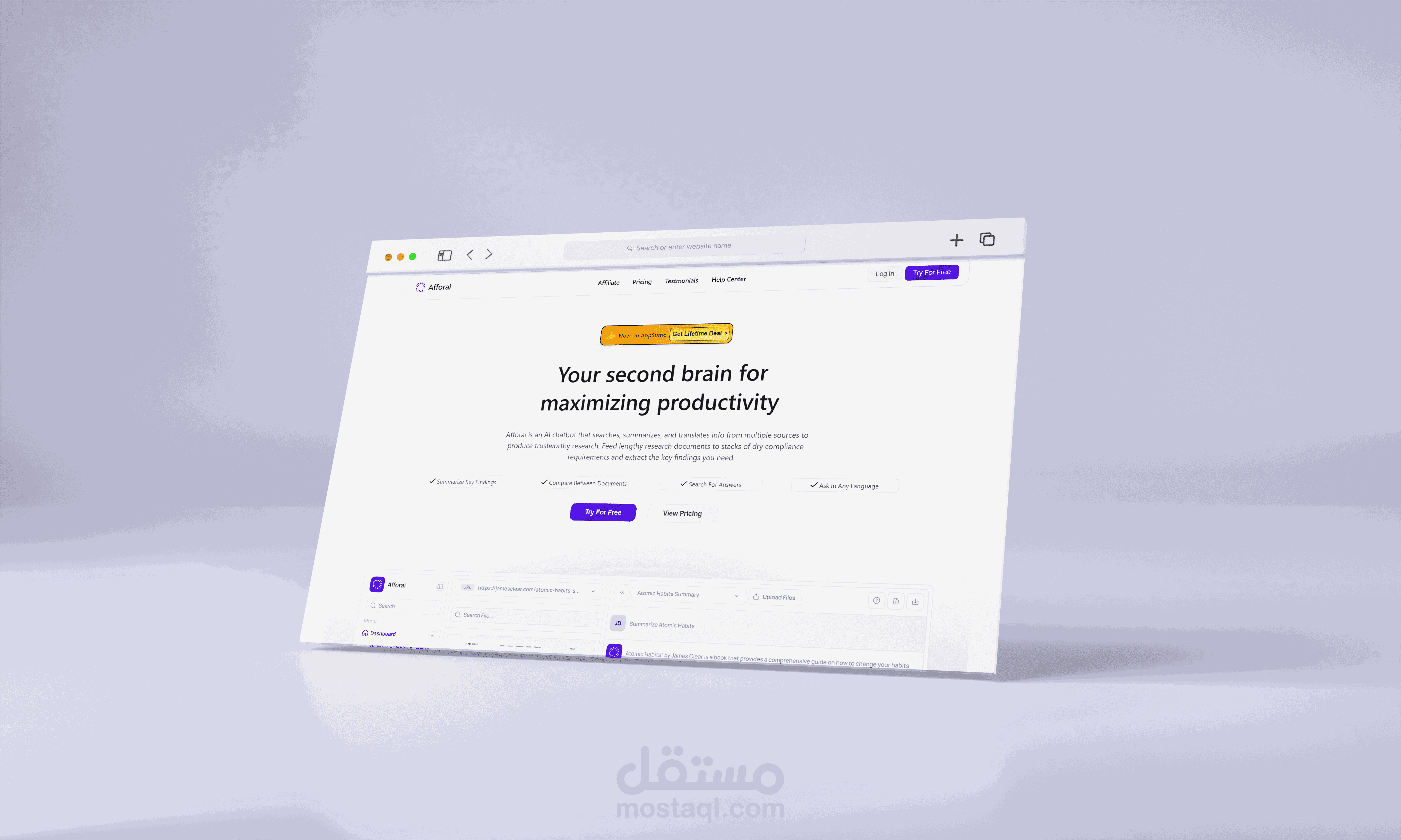 AfforAI: AI Made for Researchers