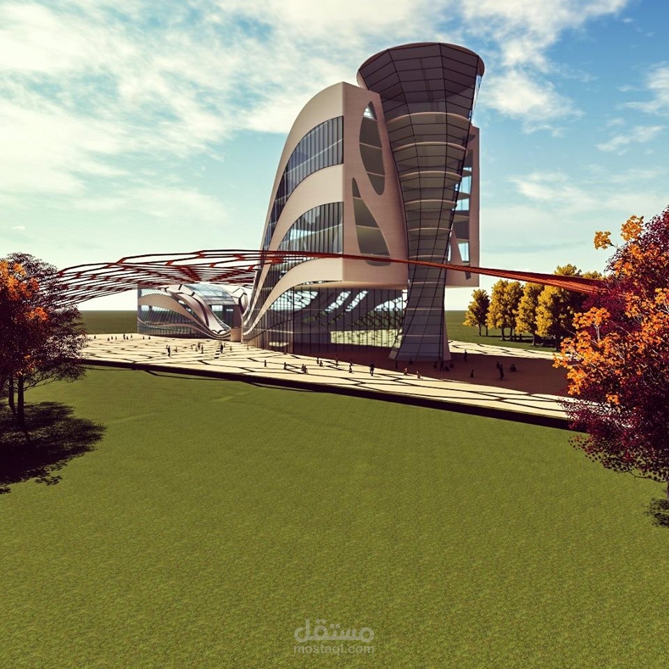 مركز متعدد الخدمات مشروع تخرج