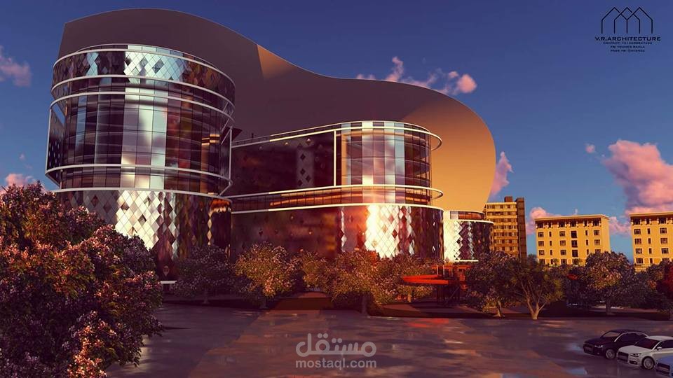 مشروع طالبة هندسة معمارية فندق 5 نجوم