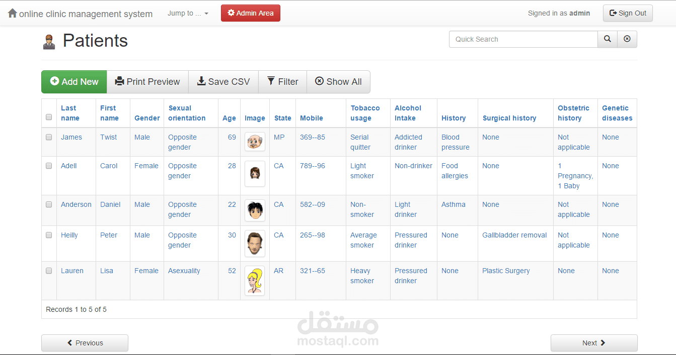 Clinic Management System