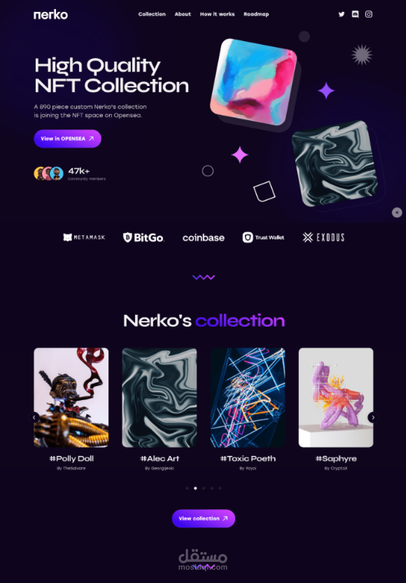 Nft Landing page