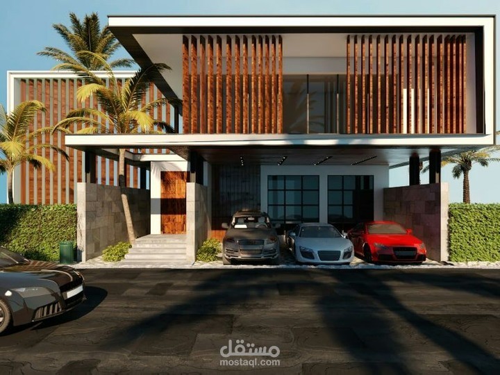 تصميم واجهة فيلا مودرن