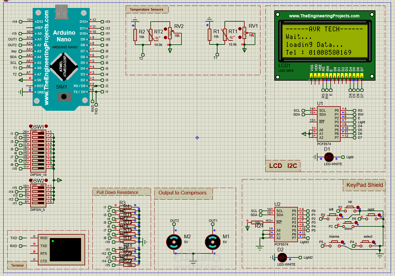 HVAC Control system Alternative to PLC using Arduino Nano