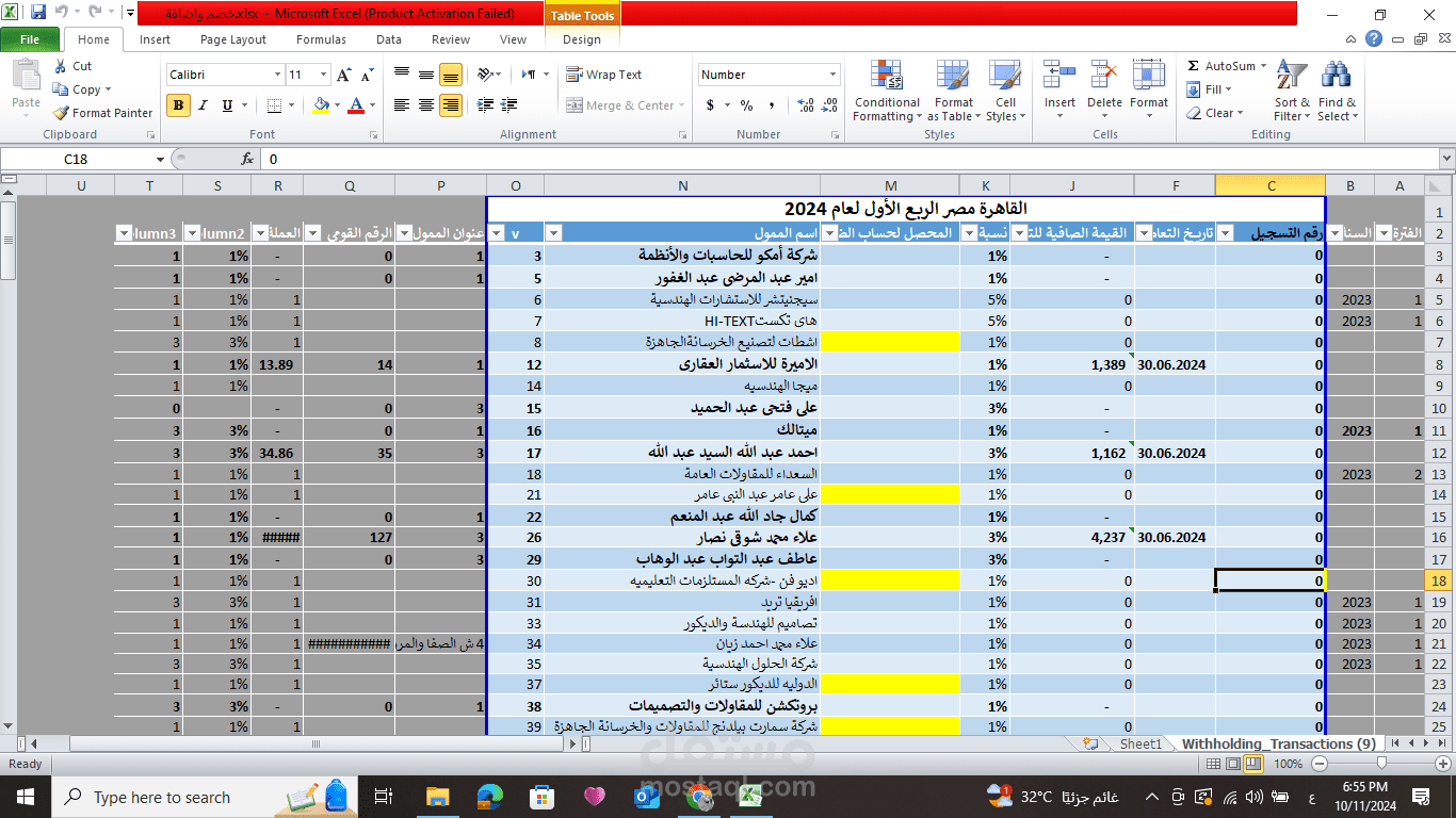 خصم وقيمة مضافة