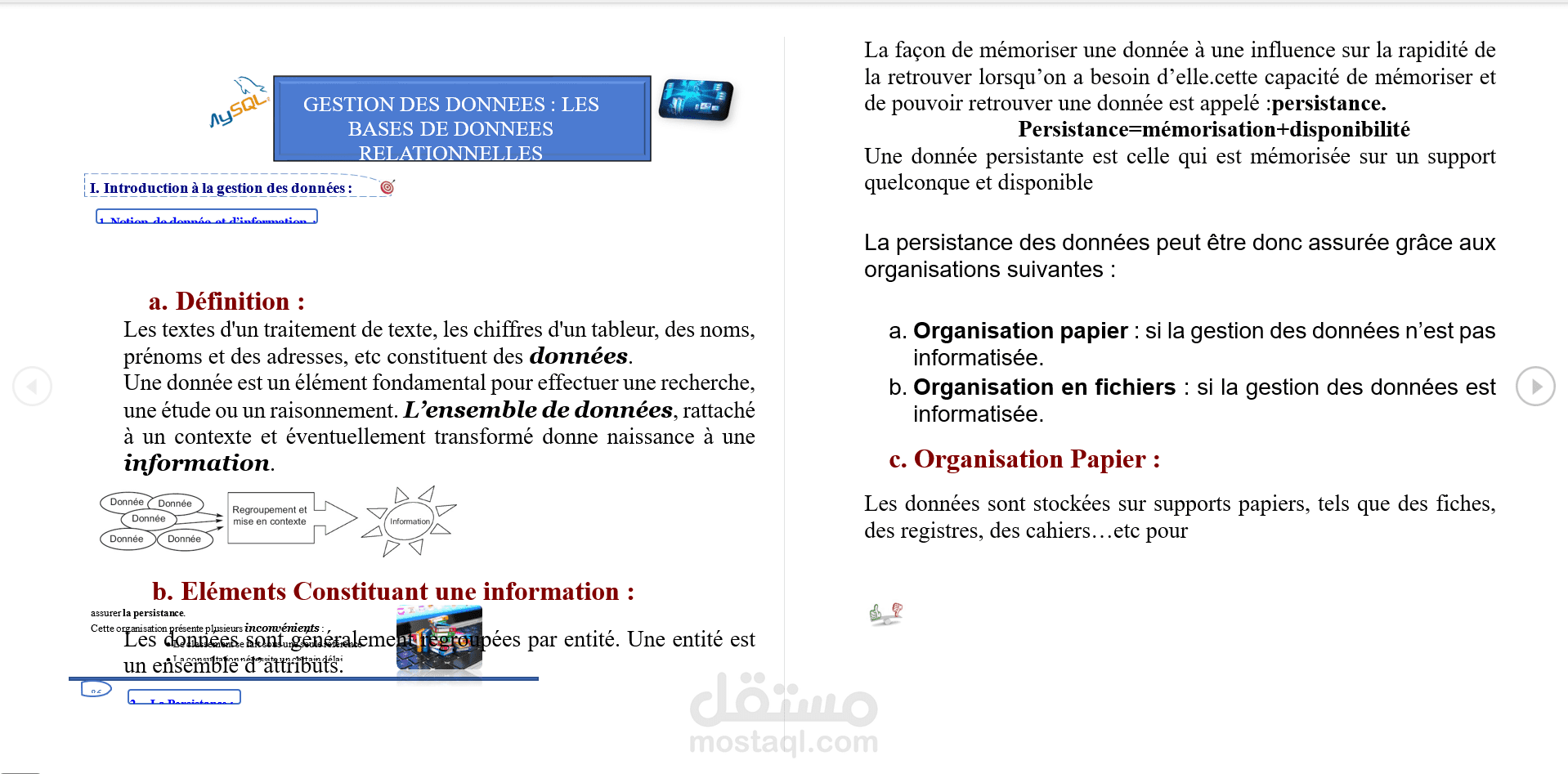 course in DataBase