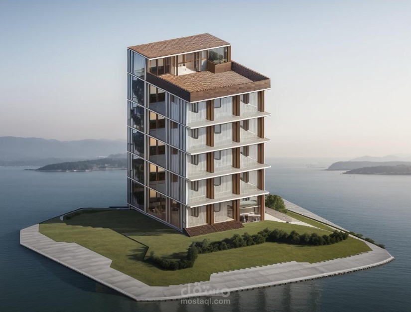 عمارة سكنية مكونة من بدروم + دور أرضى + 4 أدوار متكرر