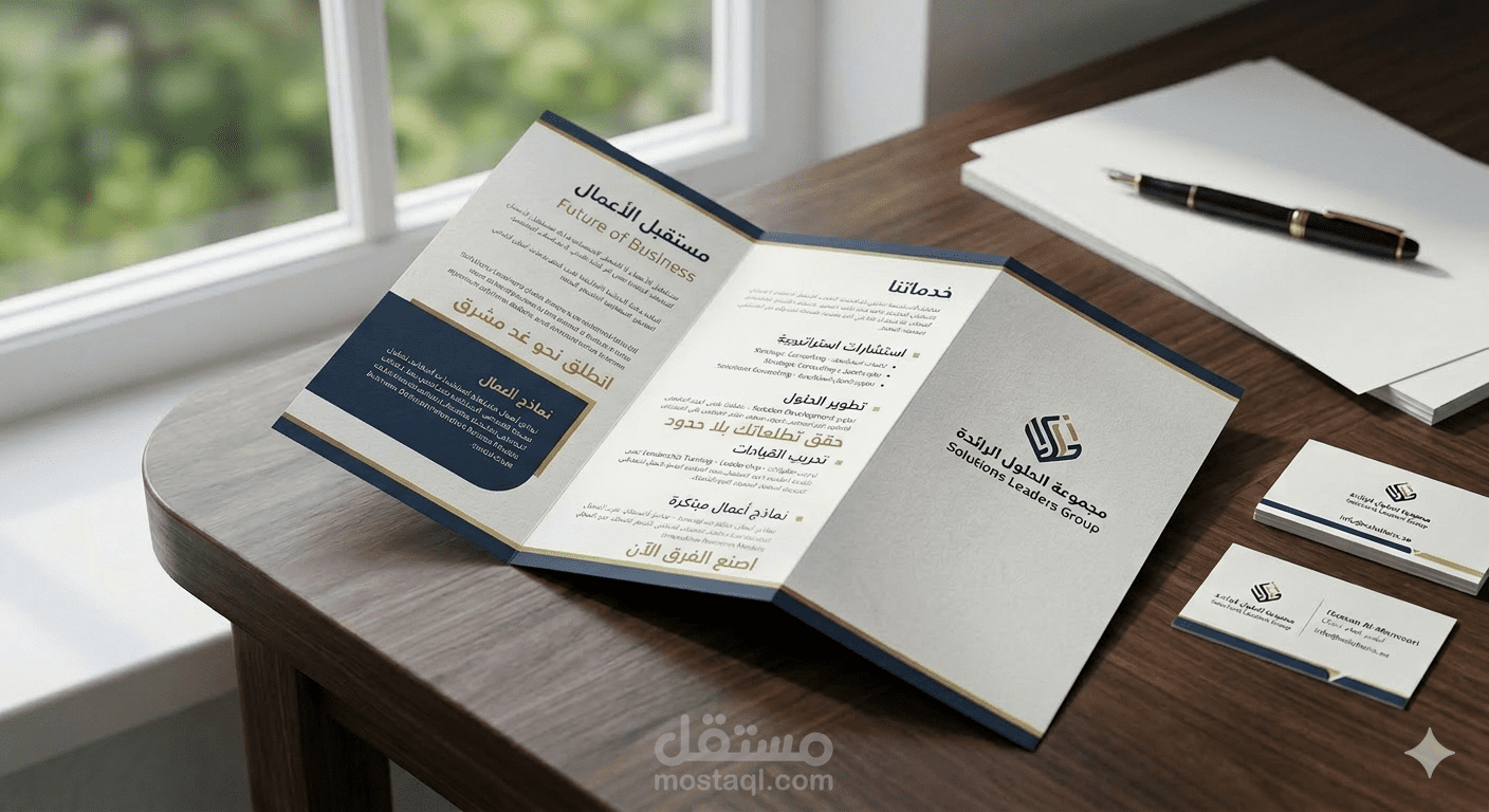 تصميم البرتفوليو والبرشورات