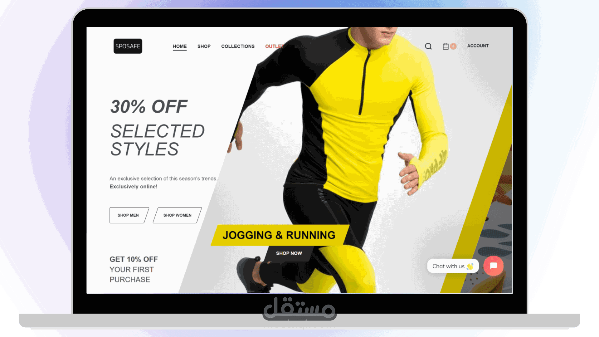 متجر SPOSAFE الإلكتروني لتوريد الملابس والمعدات الرياضية (Dropshipping)