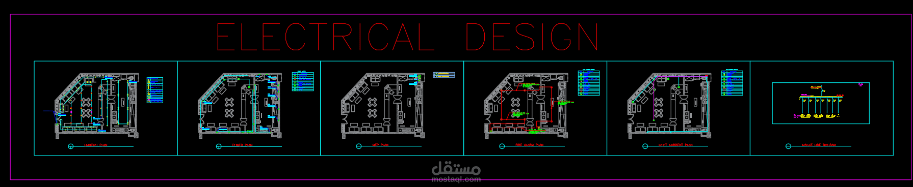 Electrical design for a restaurant