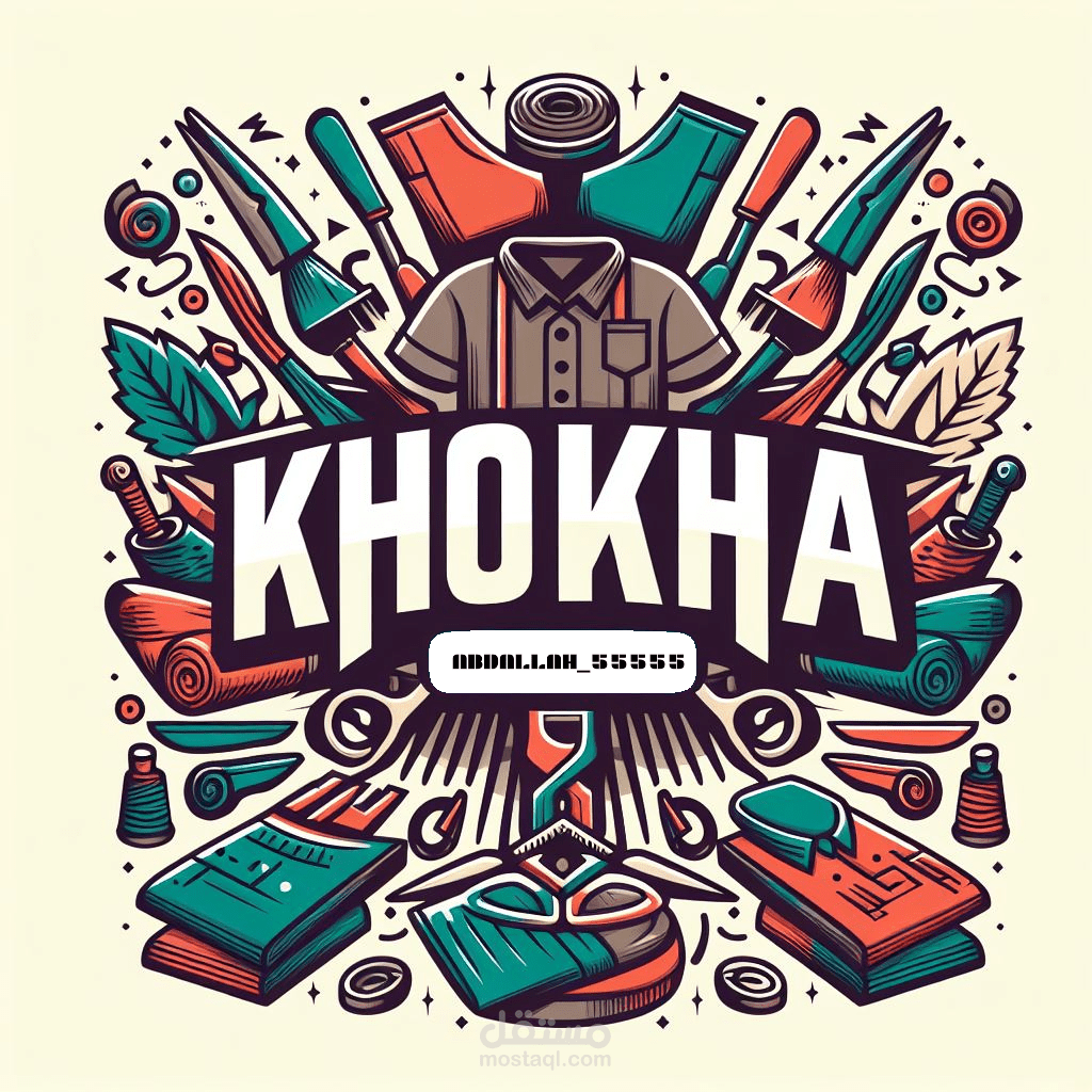 تصميم شعار لبراند ملابس باسم “khokha”