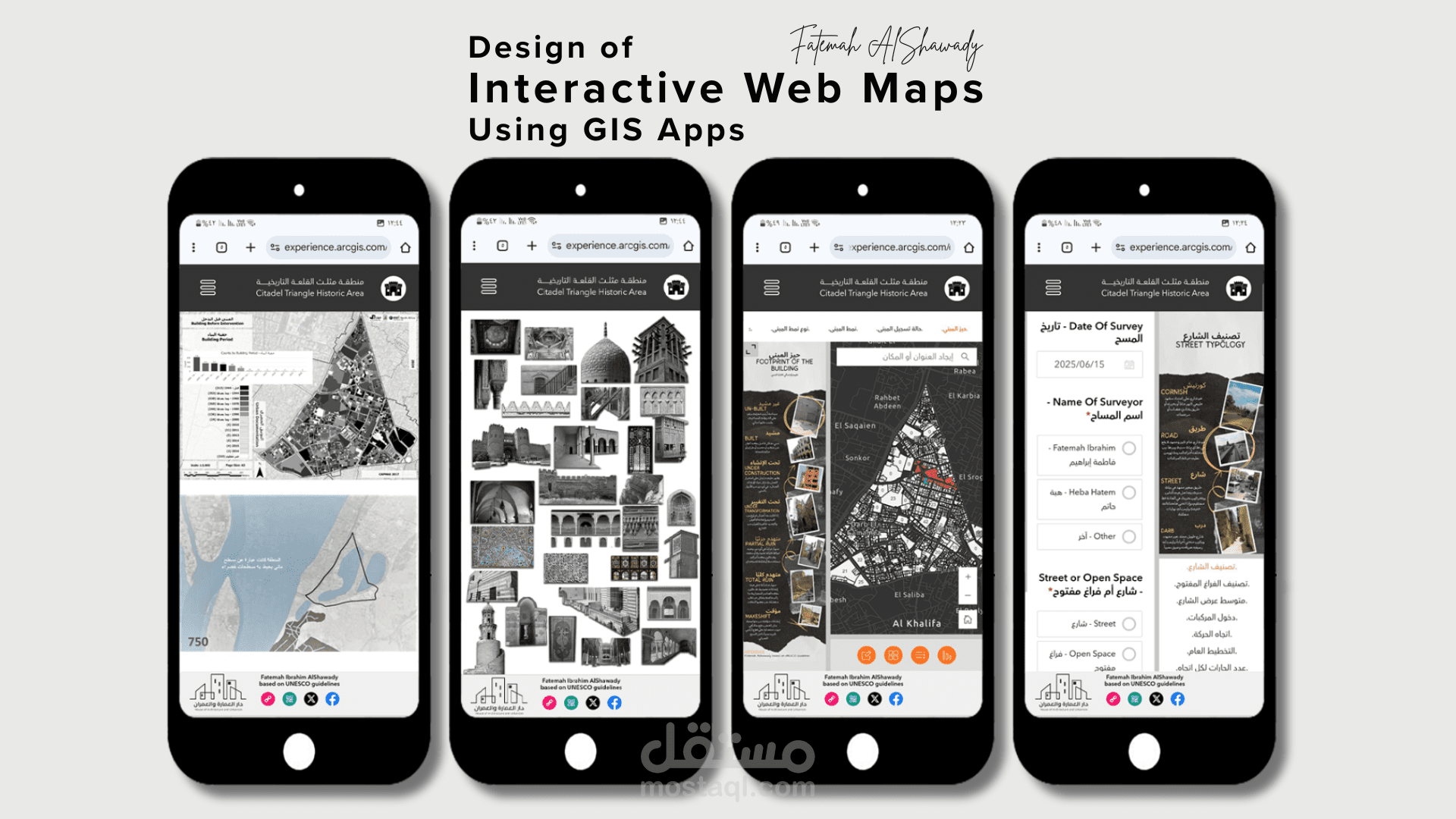 تصميم خرائط الويب التفاعلية باستخدام تطبيقات نظم المعلومات الجغرافية
