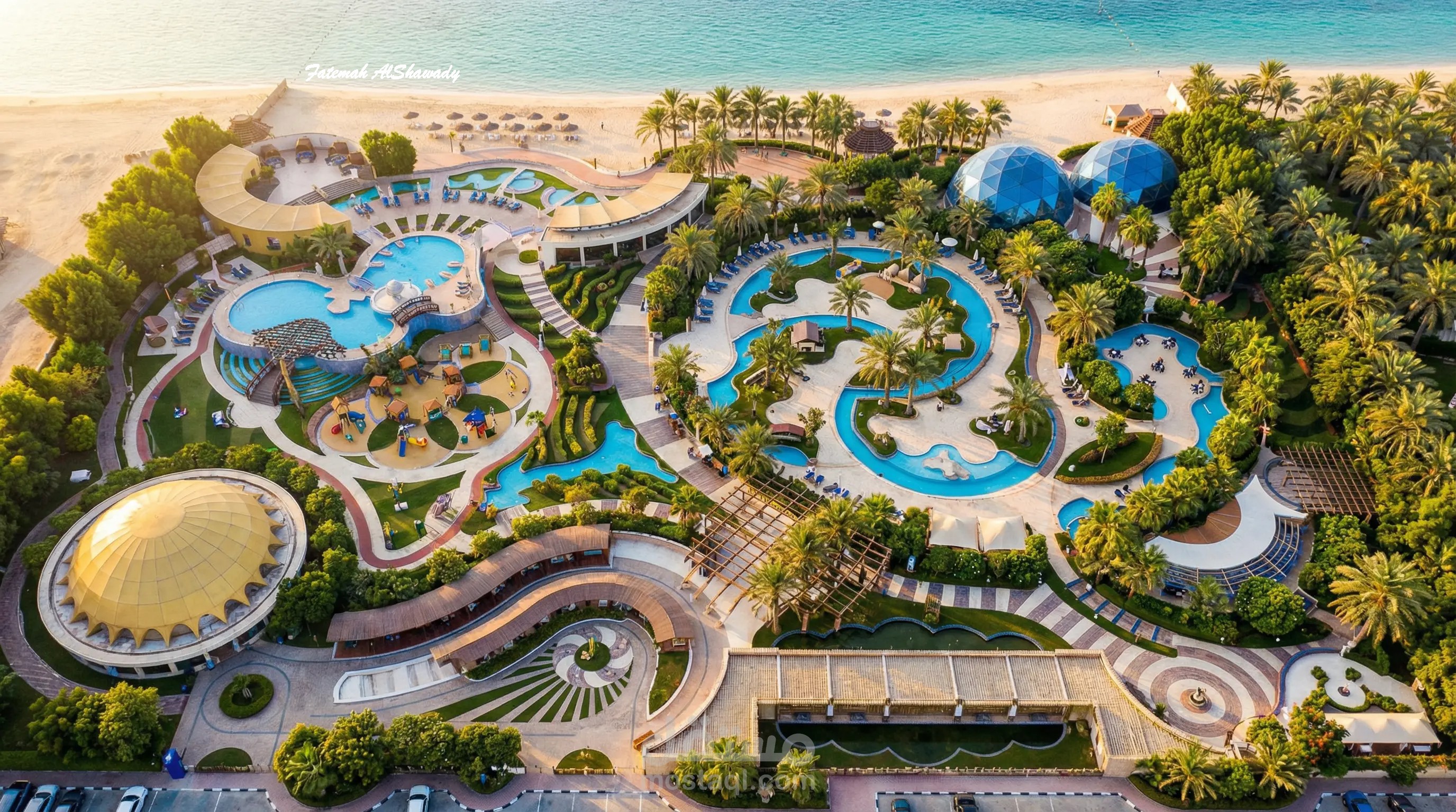 تصميم لاندسكيب منتجعات ومزارع