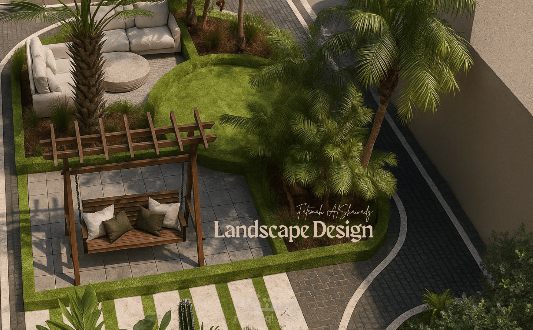 تصميم لاندسكيب فيلا