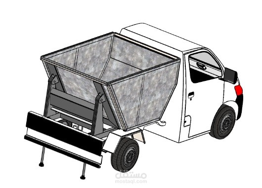 تصميم وتنفيذ قلاب صغير ( mini tipper ) لجمع القمامة.