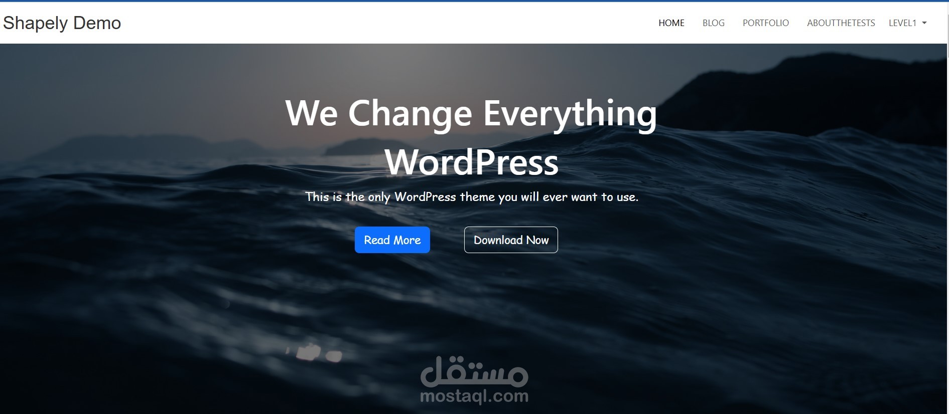 One-Page Responsive Website – Bootstrap & JavaScript