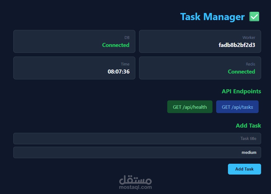 Task Manager Dockerized