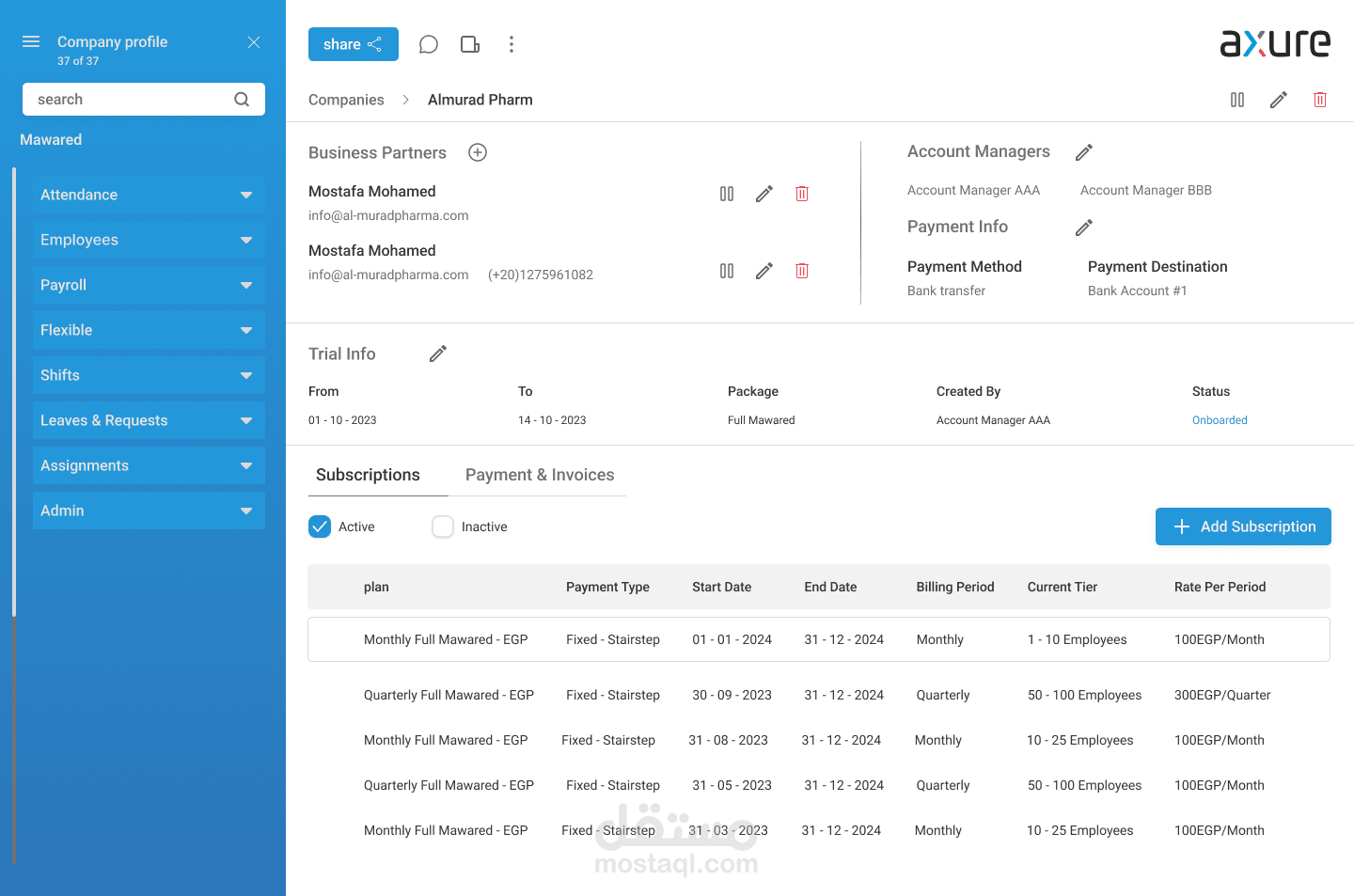 Payroll HR system