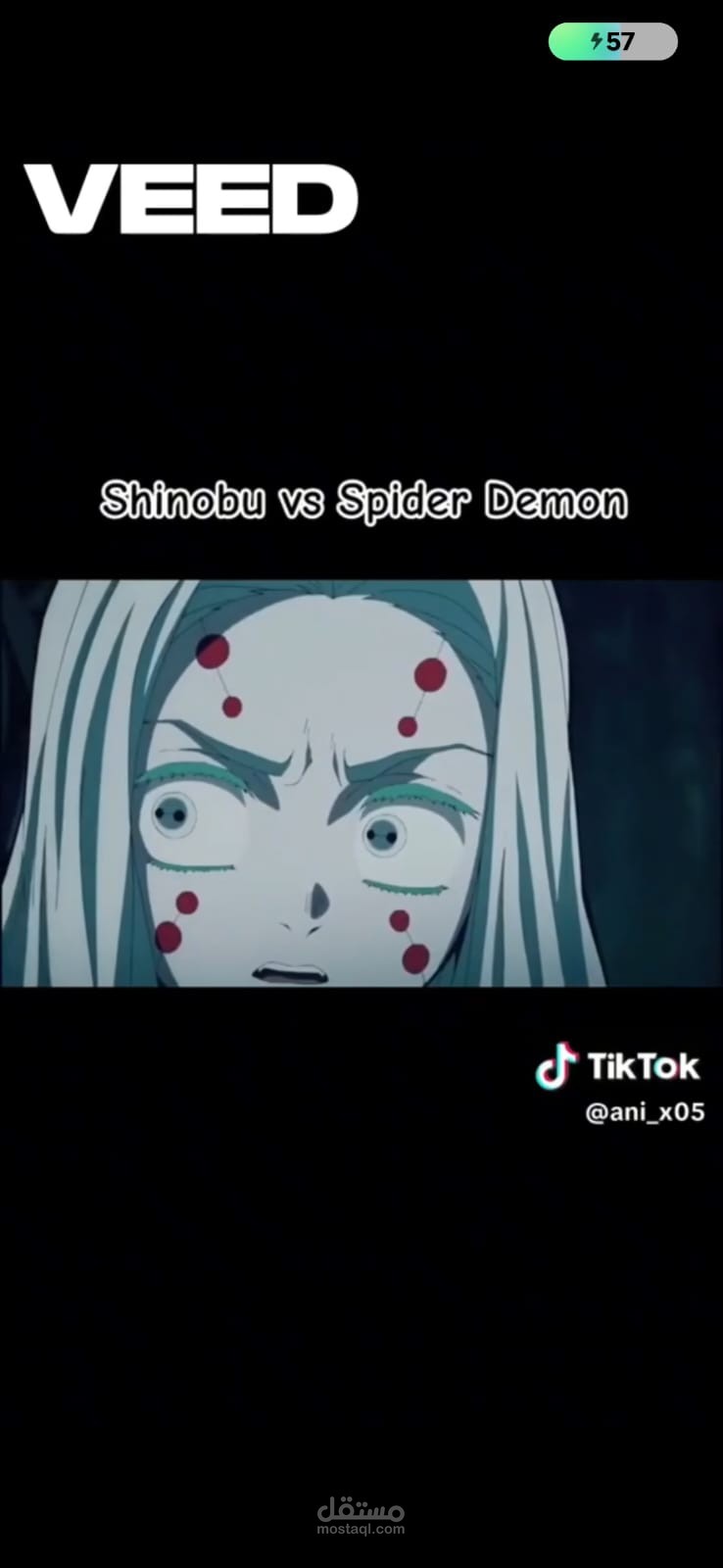 فيديو دوبلاج لمقطع من مسلسل demon slayer