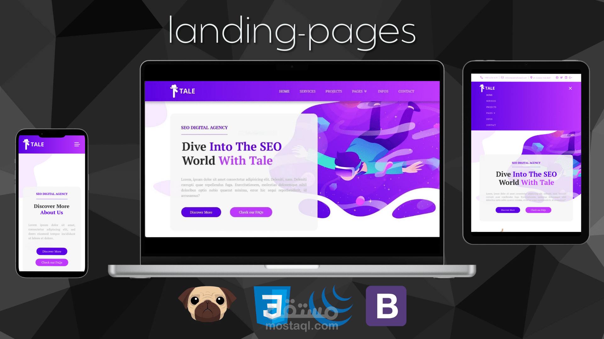 صفحة هبوط لوكالة تحسين محركات البحث (SEO)