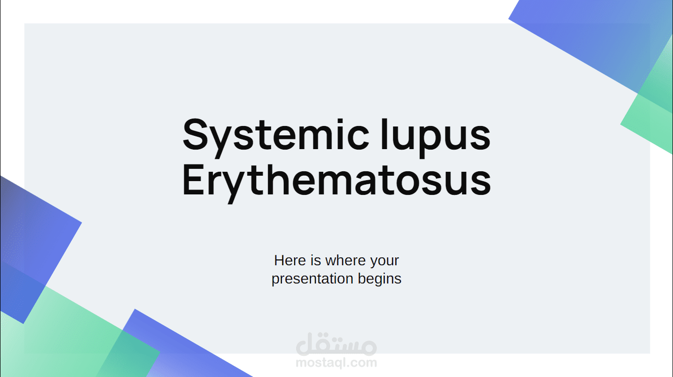 Systemic lupus Erythematosus