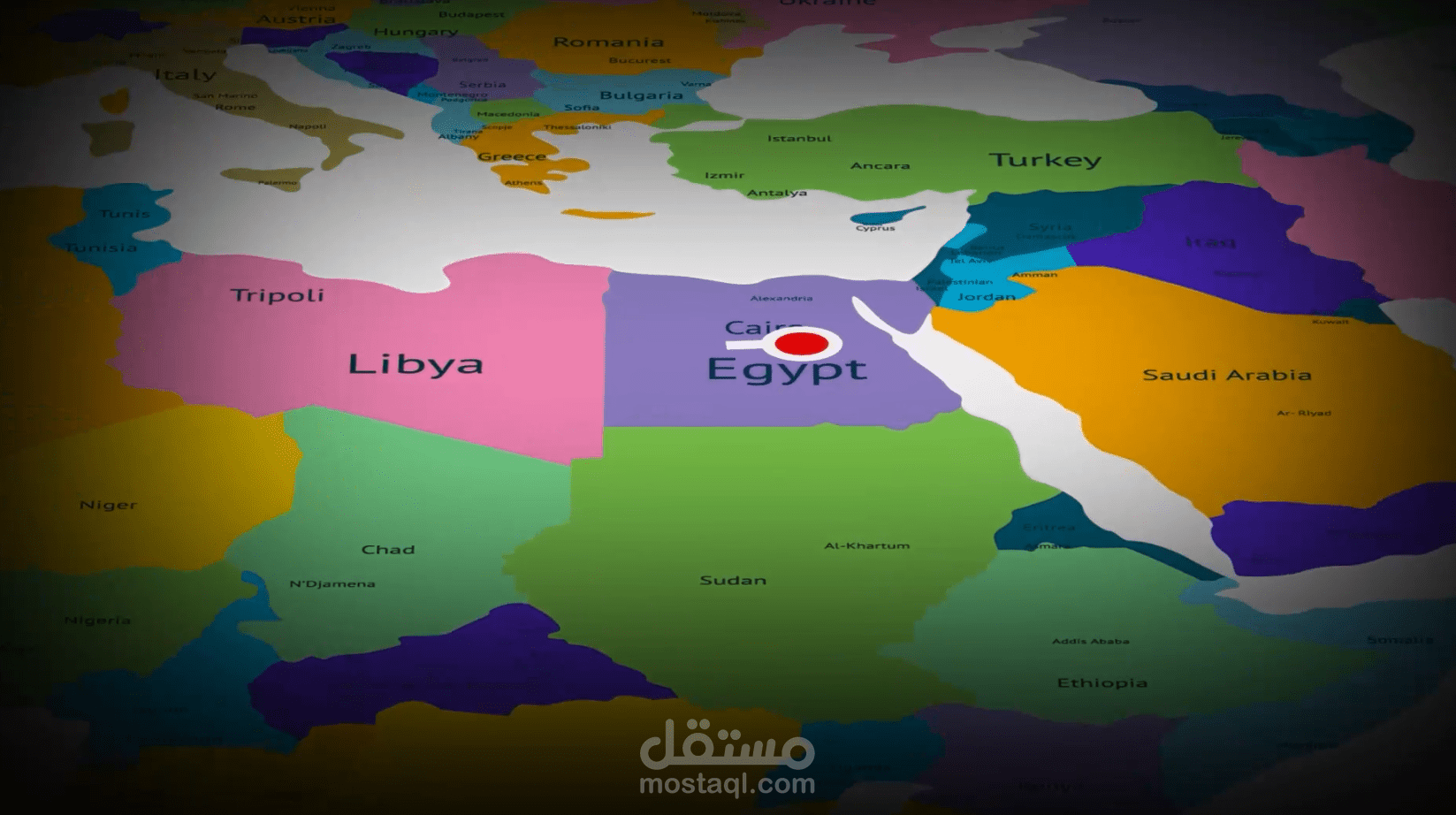 Map montage motion graphics