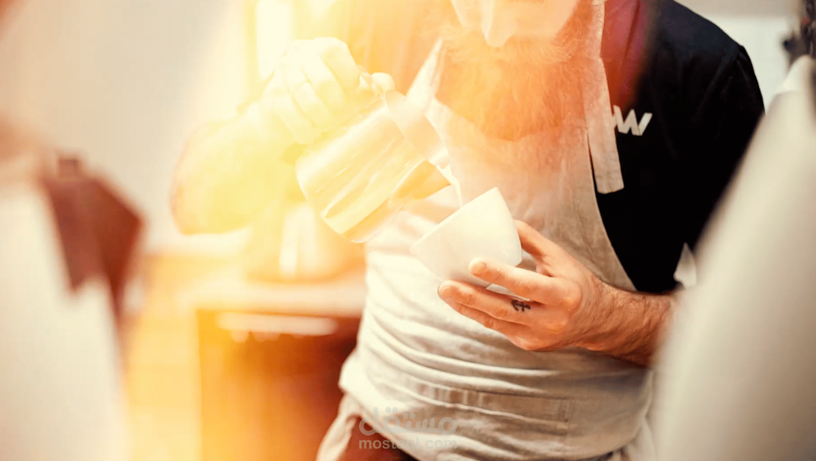 Video montage of a coffee advertisement