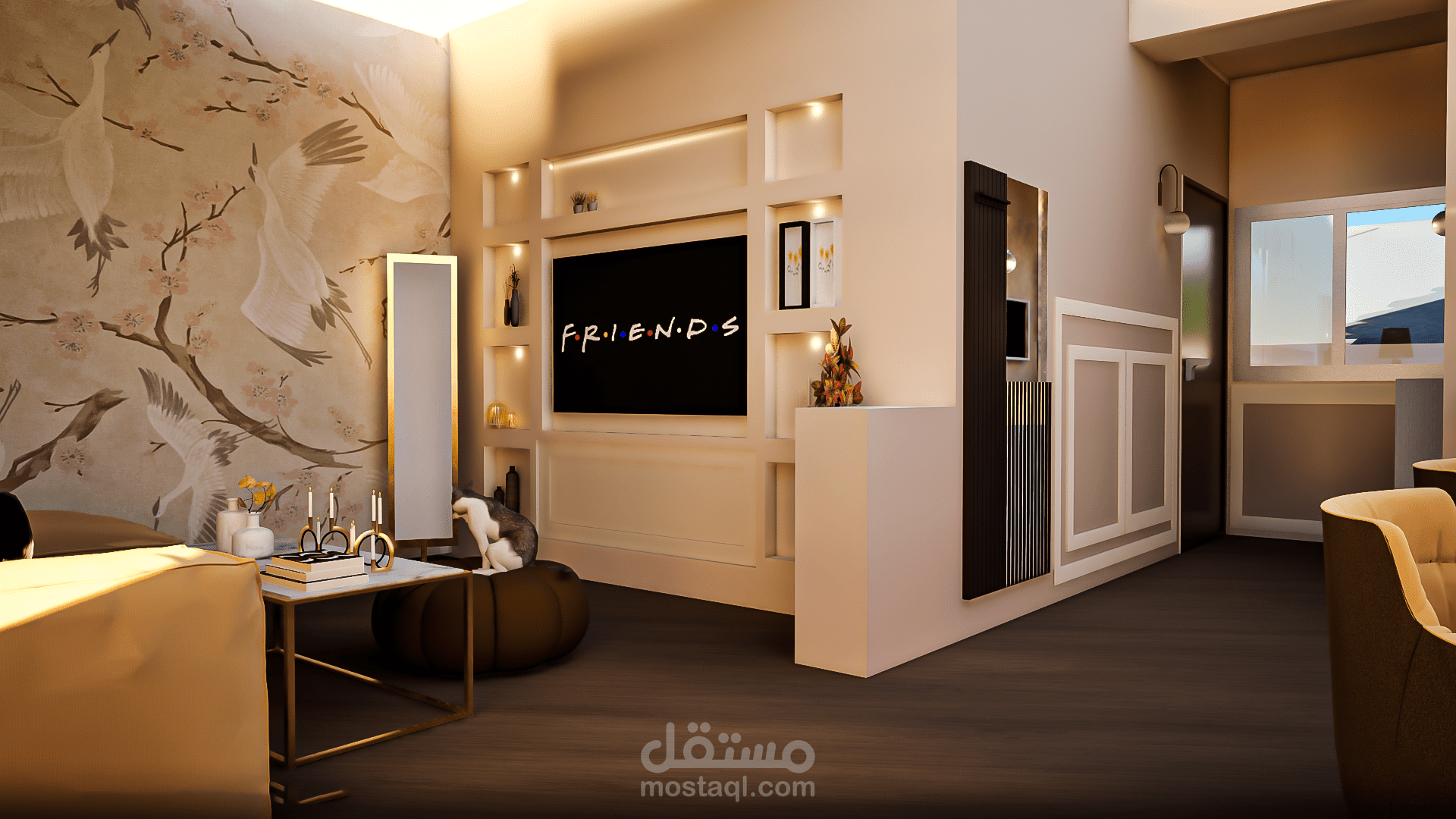 تصميم شقة صغيرة