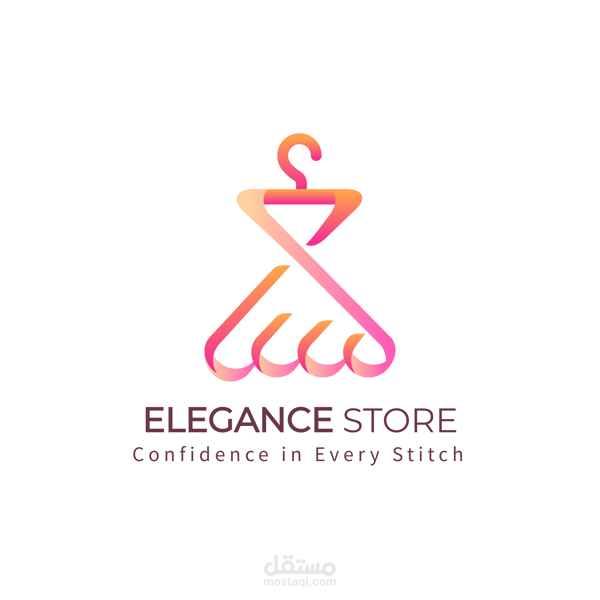 تصميم شعار لبراند " ELEGANCE" للملابس