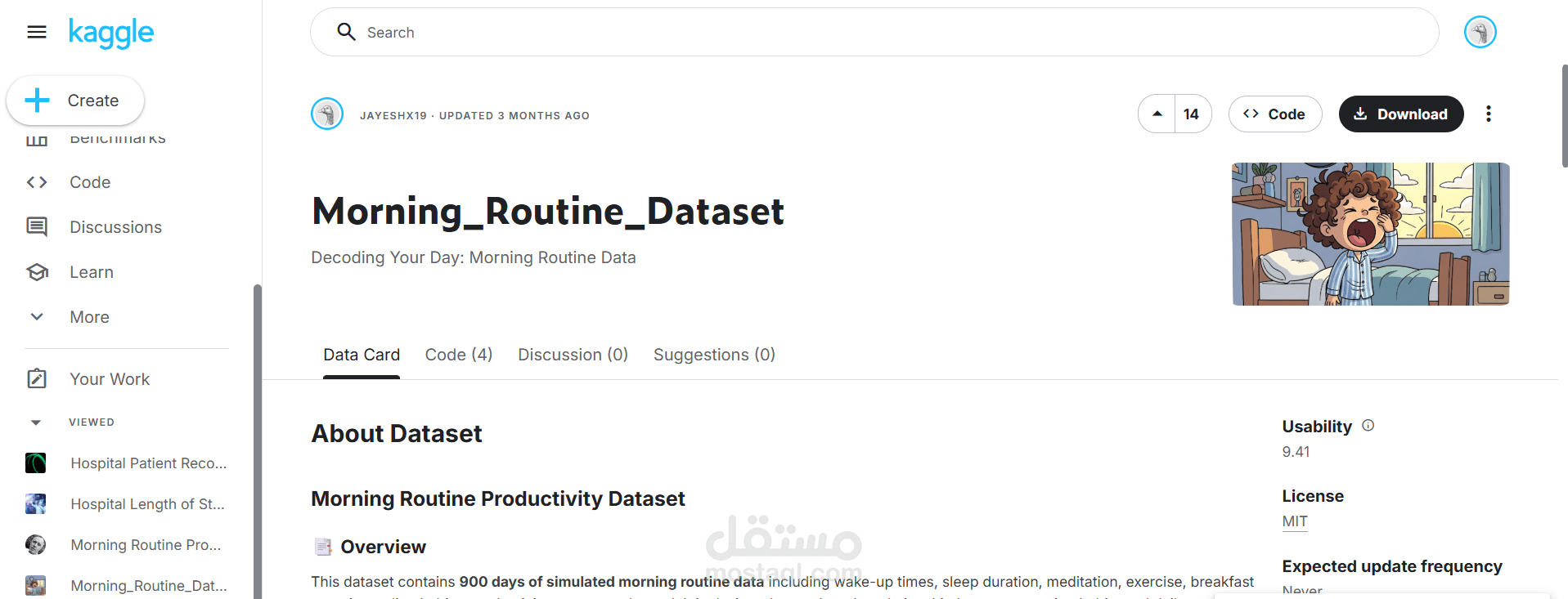 Mourning Routine Productivity