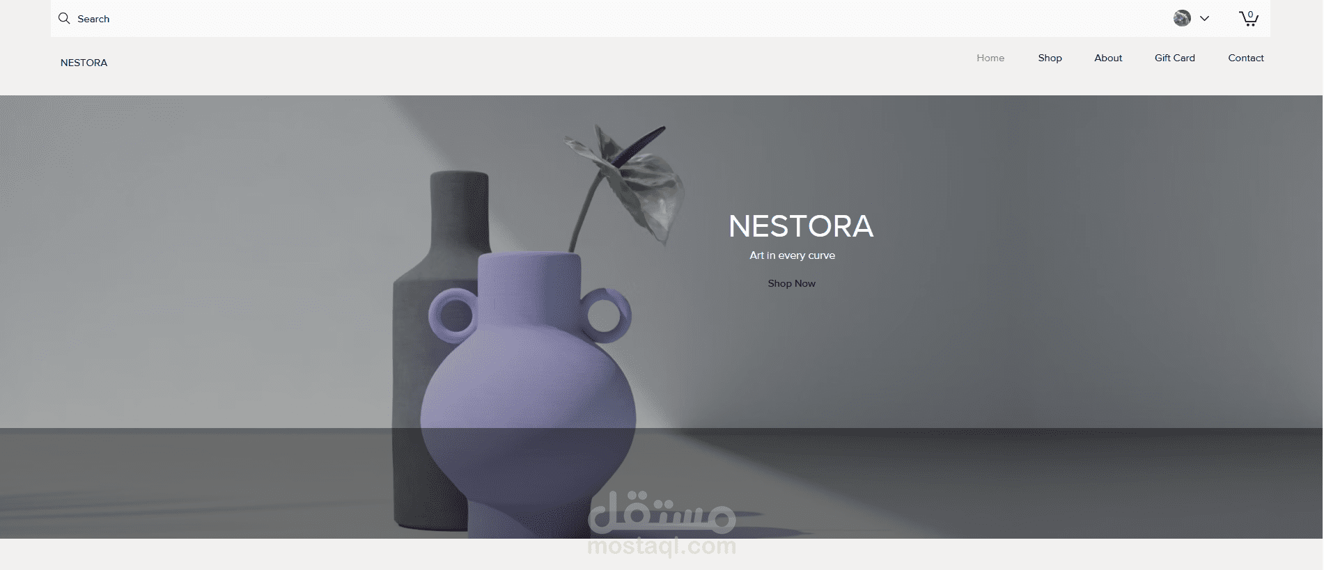 Nestora – Handmade Ceramics & Art Website Design