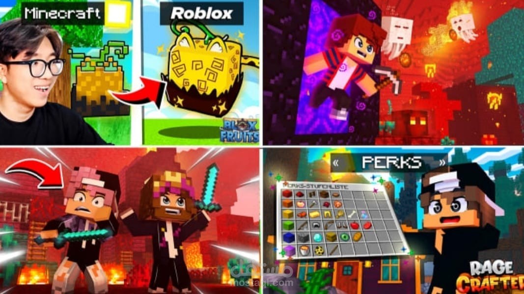 الصور المصغره للجيمنج ماين كرافت او روبلوكس