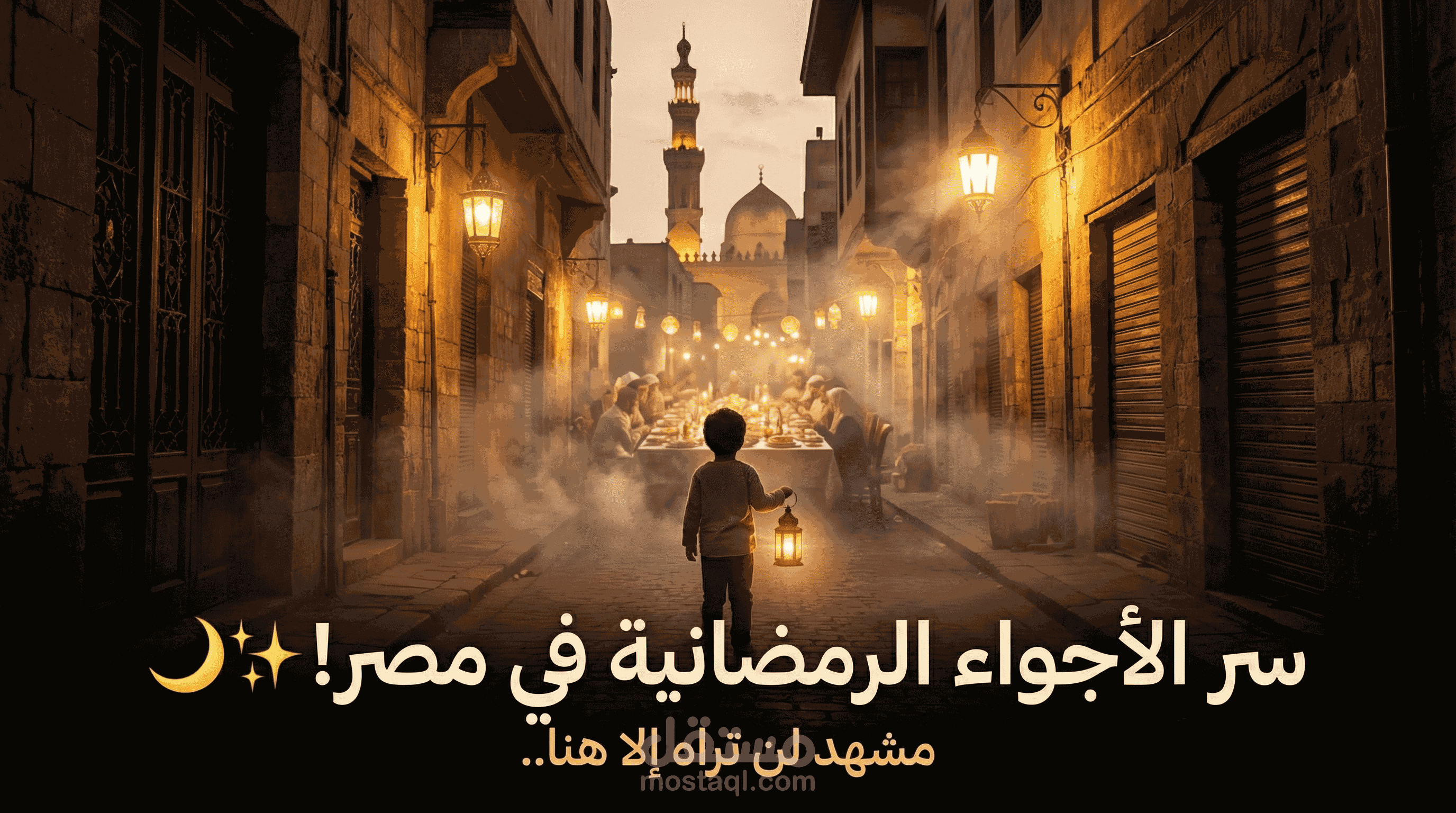 ريحة رمضان في شوارع مصر - رحلة بصرية مصممة بالذكاء الاصطناعي (AI Video)