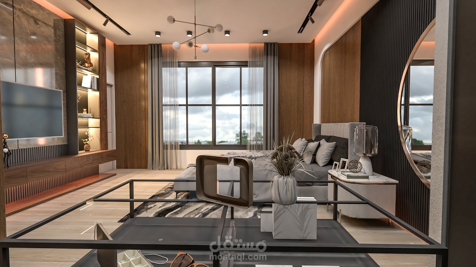 تصميم معماري متقن بجودة عاليه داخلي وخارجي