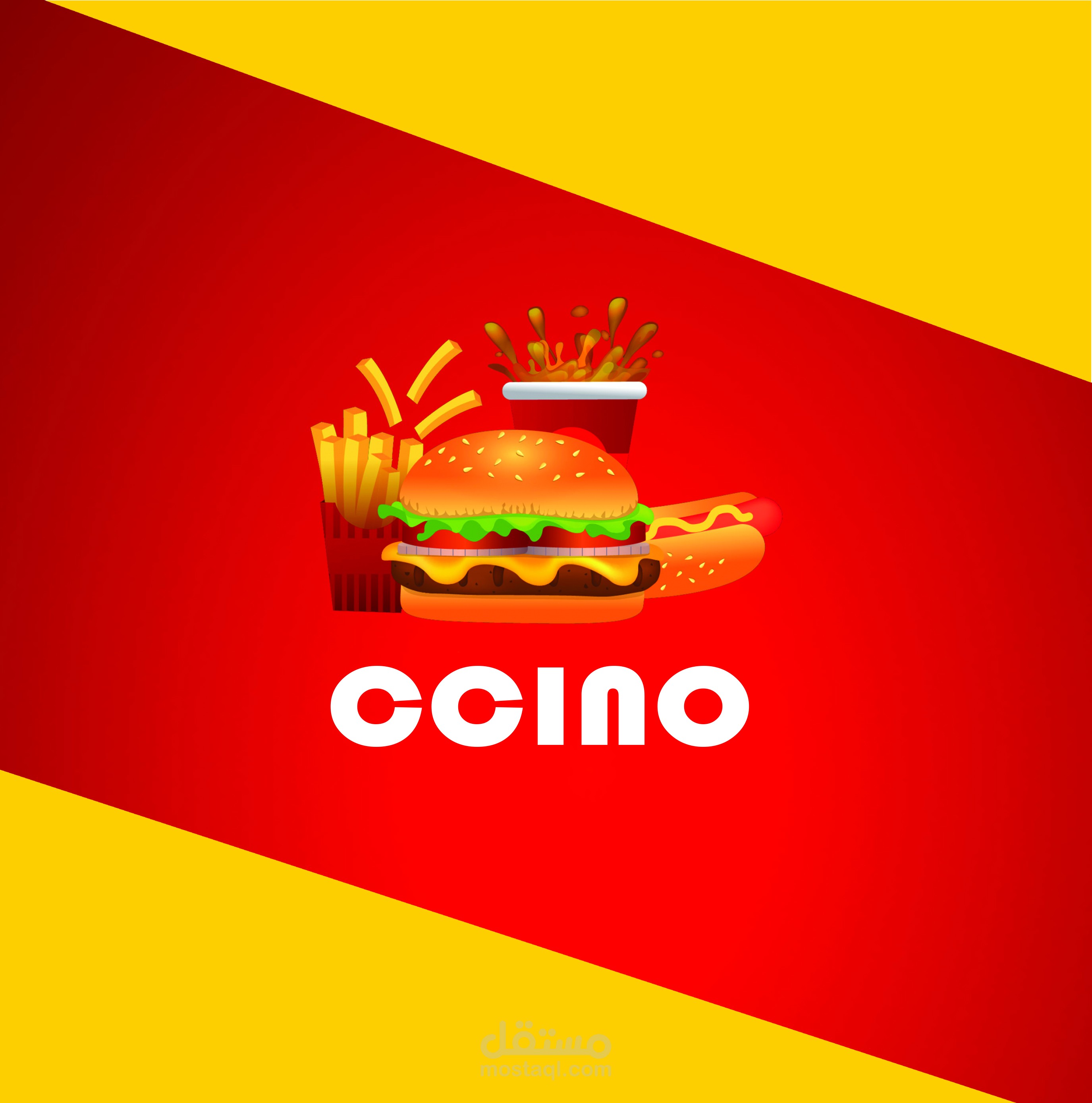 تصميم واجهة خارجية لكافيه و تيك اوي(كافيتشينو)