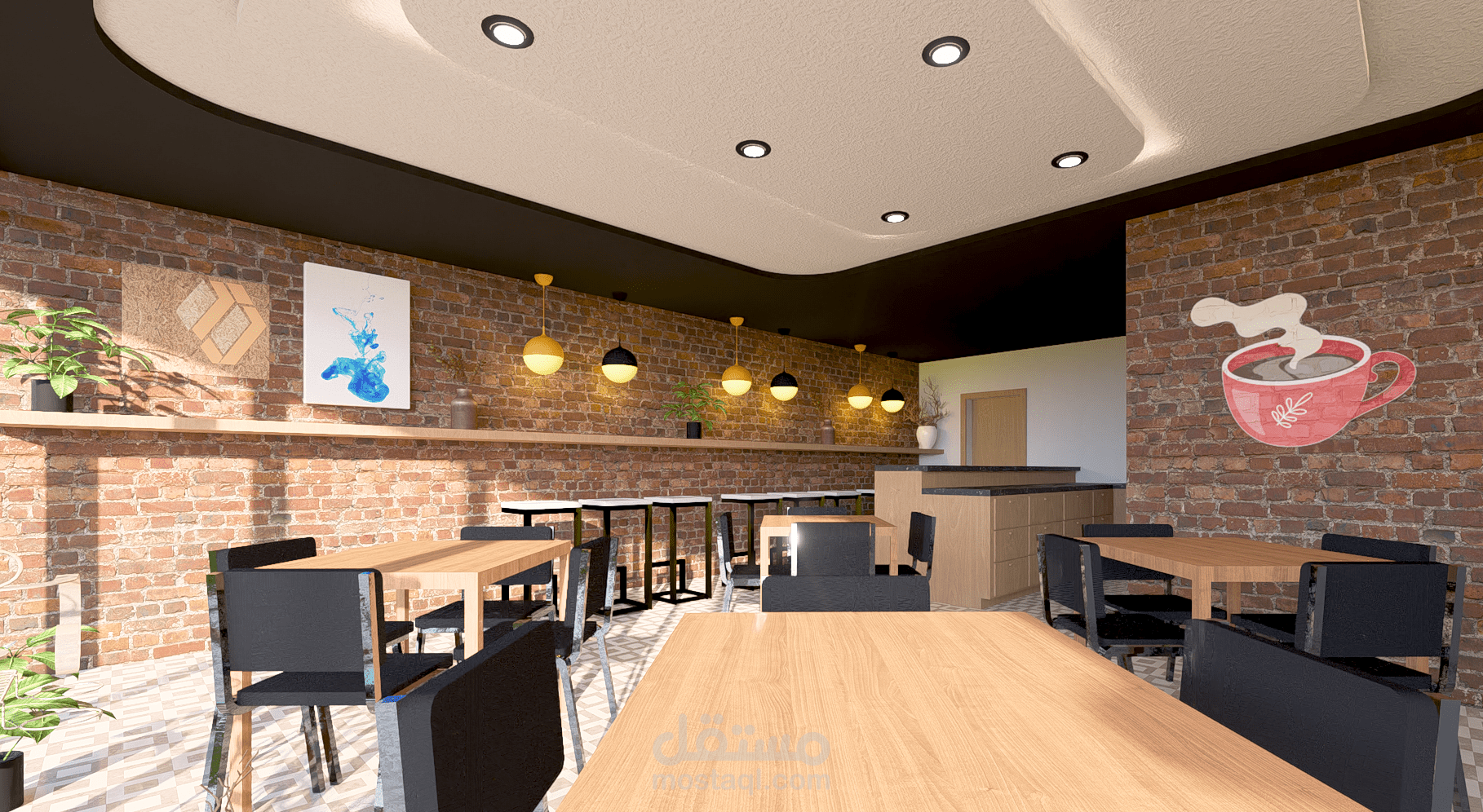 Cafe interior design