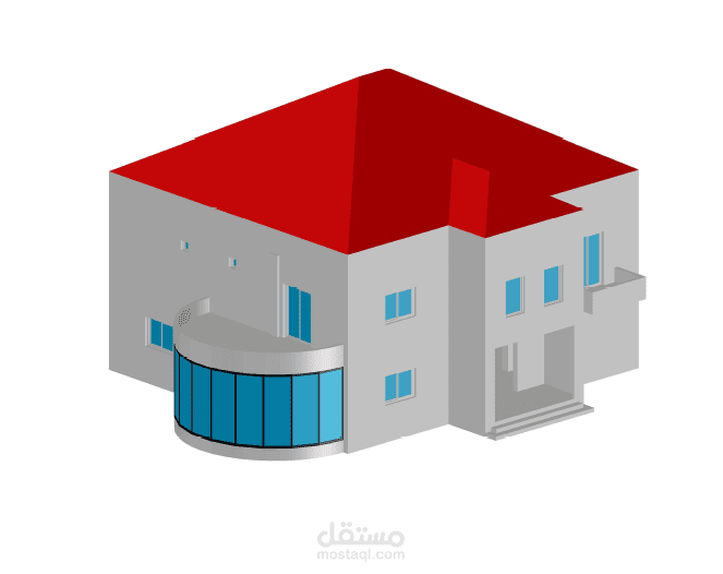 تصميم فيلا 3d