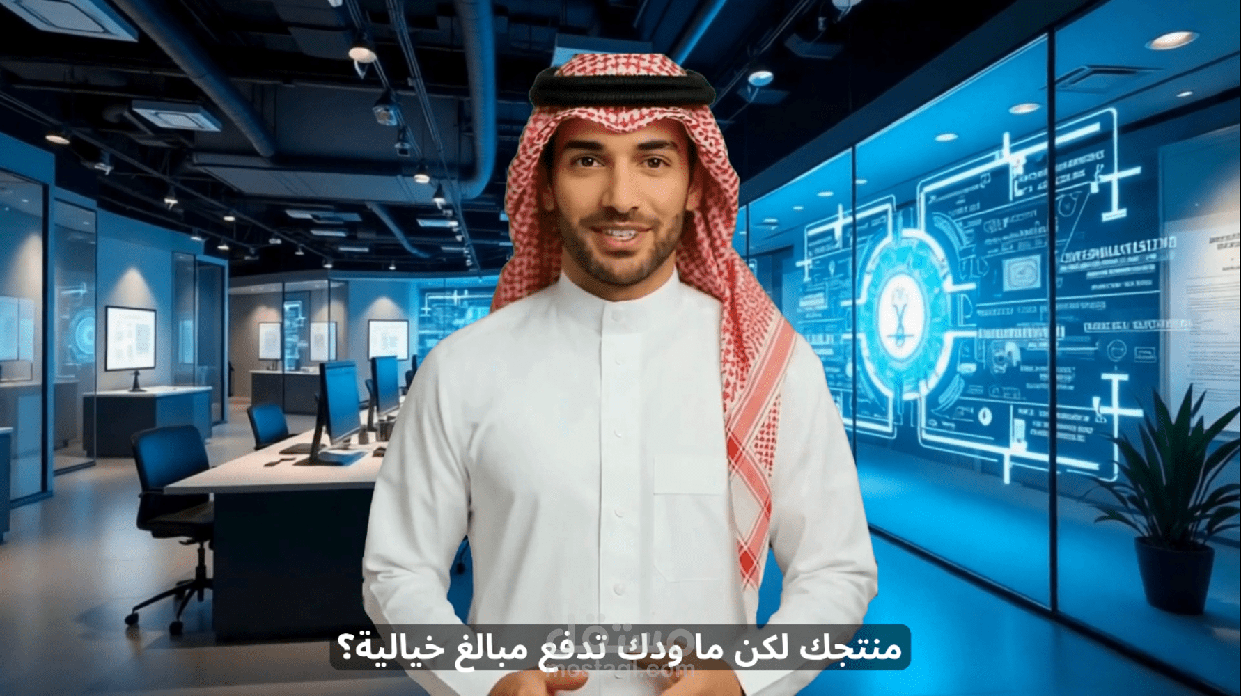 انتاج فيديو اعلانى لوكالة اعلانيه تقدم خدمات بالذكاء الاصطناعى