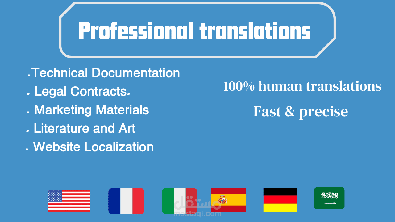 ترجمةمن الإنجليزية إلى الإسبانية