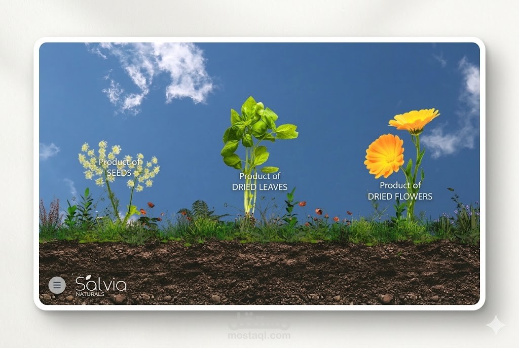 موقع الكترونى لشركة منتجات ذراعية ( Salvia Natural )