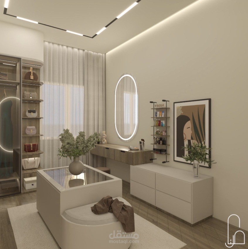 تصميم غرفة ملابس